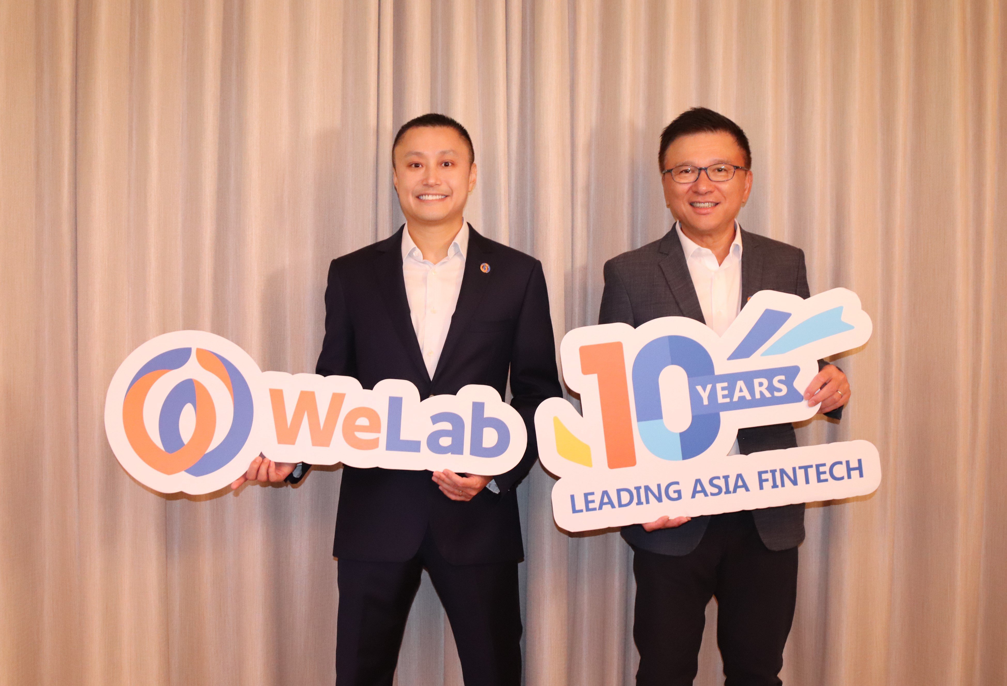 WeLab创办人及集团行政总裁龙沛智（左）与WeLab资深顾问陈家强教授（右） 对亚洲市场的金融科技发展机会充满信心。